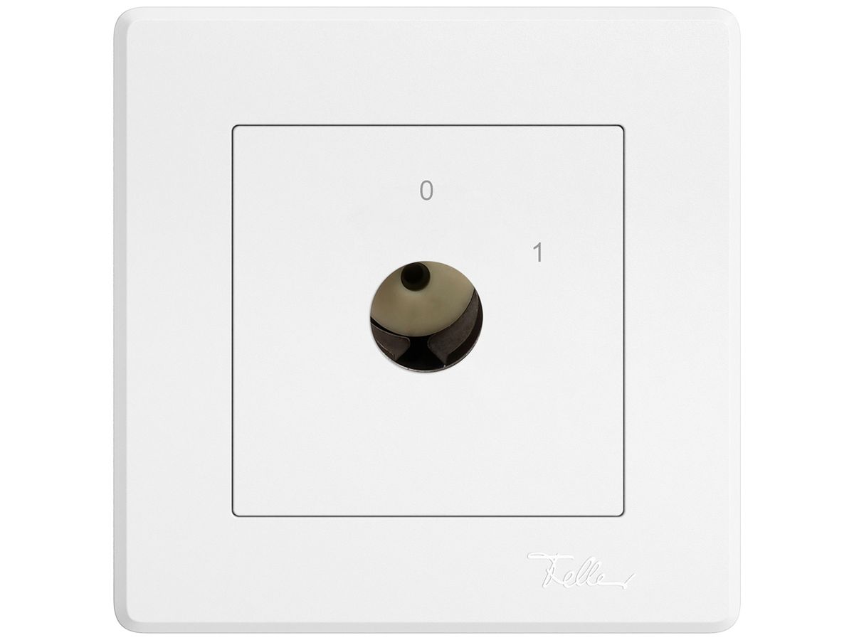 UP-Schlüsselschalter EDIZIO.liv für KABA 1514 Ausschalter 3P 0-1 T=77mm ws