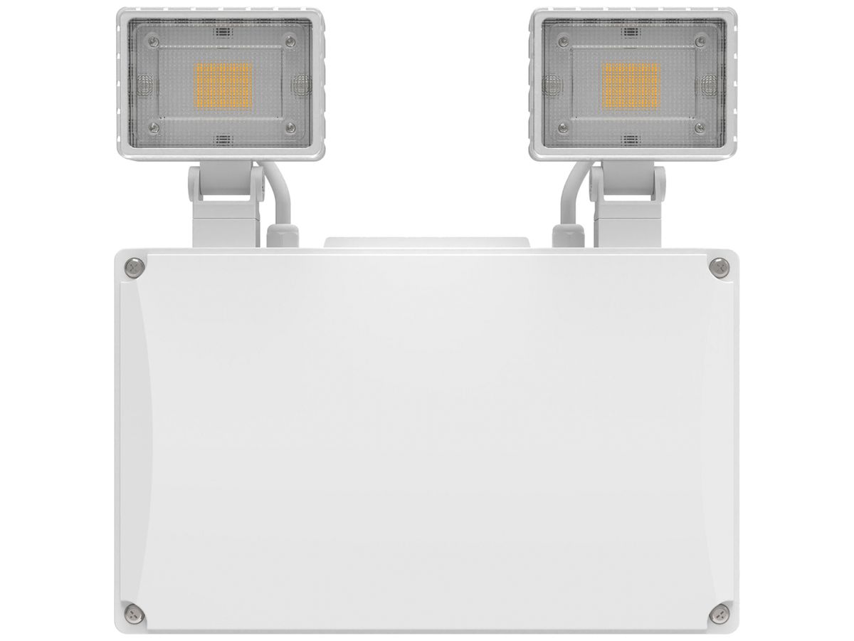 LED-Sicherheitsleuchte LEDVANCE TWIN SPOT IP65 3W 450lm 6500K bat3hST weiss