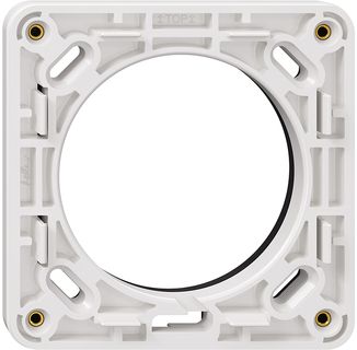 NUP-Montagerahmen NEVO, 1×1, mit Moosgummidichtung, 87×87mm, weiss