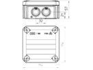 Kabelabzweigkasten T60 Bettermann reinweiss, halogenfrei IP55-IP66