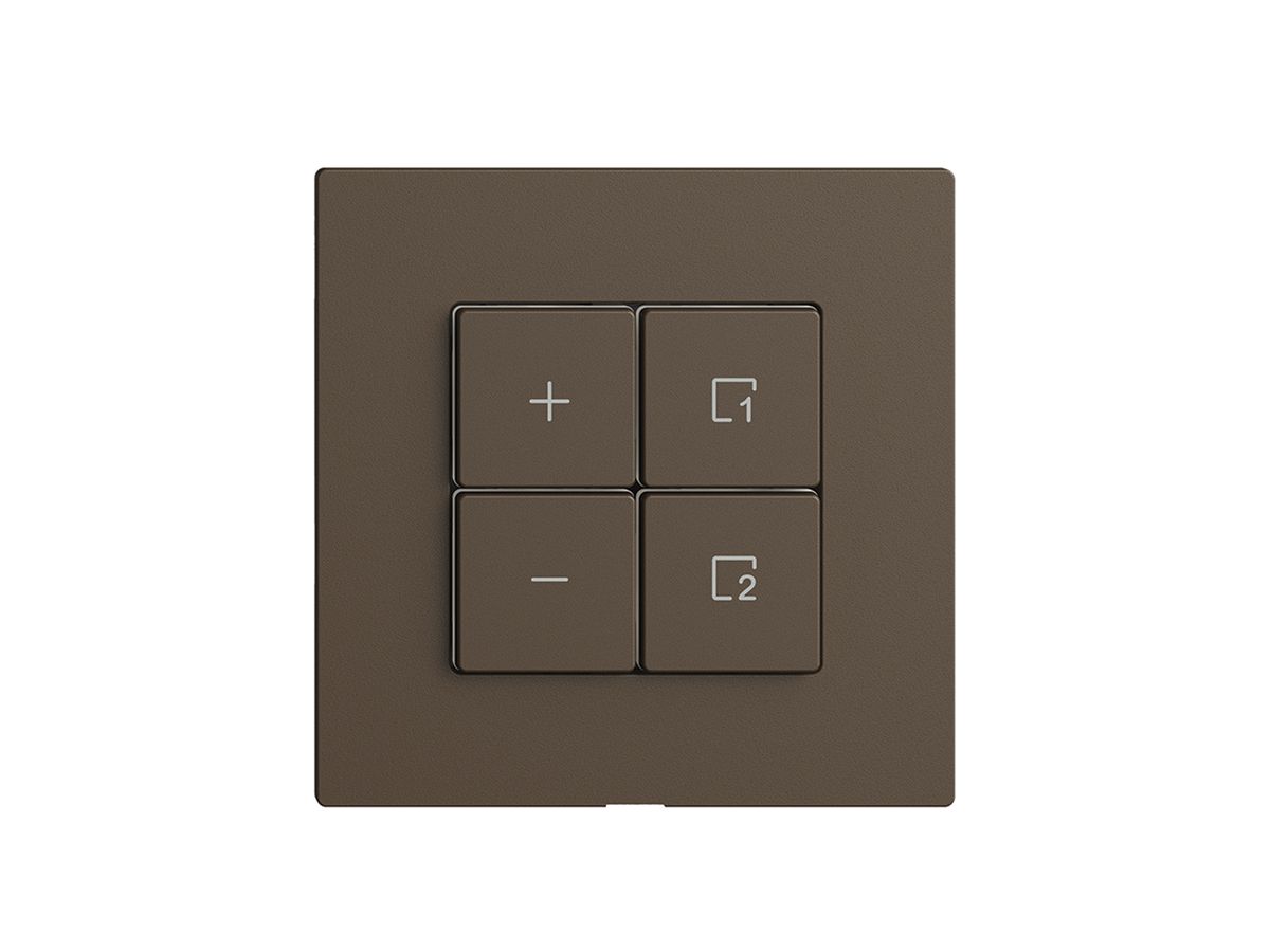 Abdeckset zu Dimmer 1K Szene/4T Edue Wiser coffee