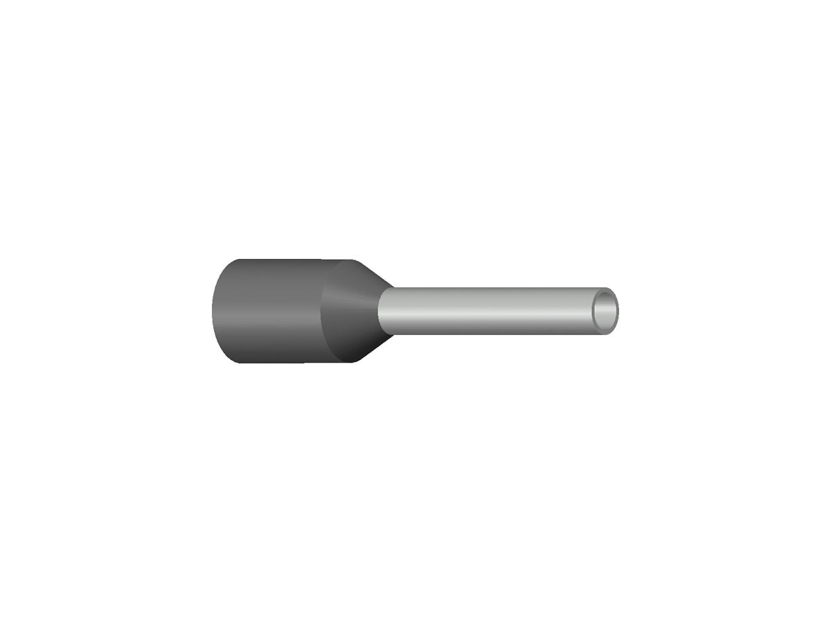 Aderendhülse Ferratec DIN isoliert 0.75mm²/8mm grau
