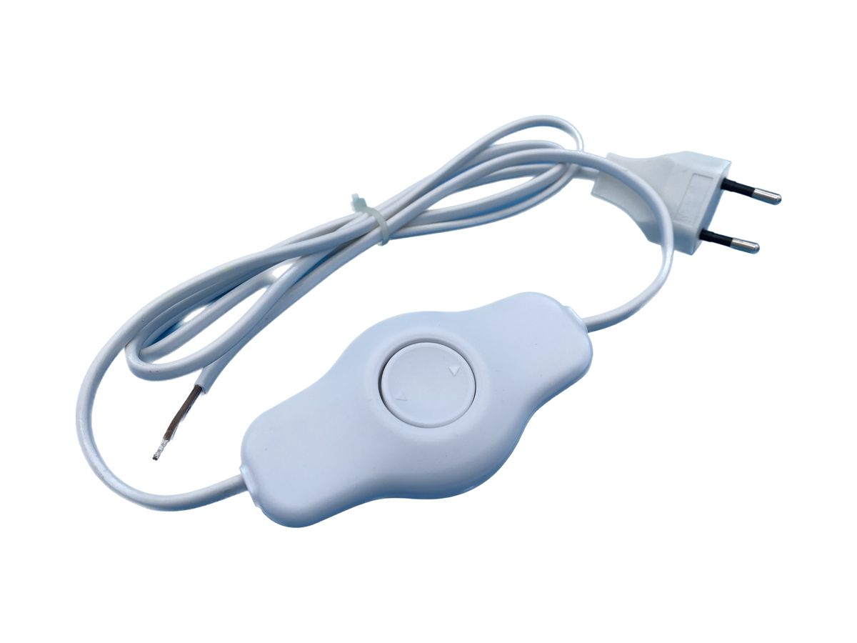 Schnurlichtregler ELBRO 1…66W 100W/VA LED mit Kabel weiss