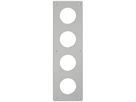 Montageplatte ELEMENT SNAPFIX® 4×1 vertikal 125×425mm Aluminium