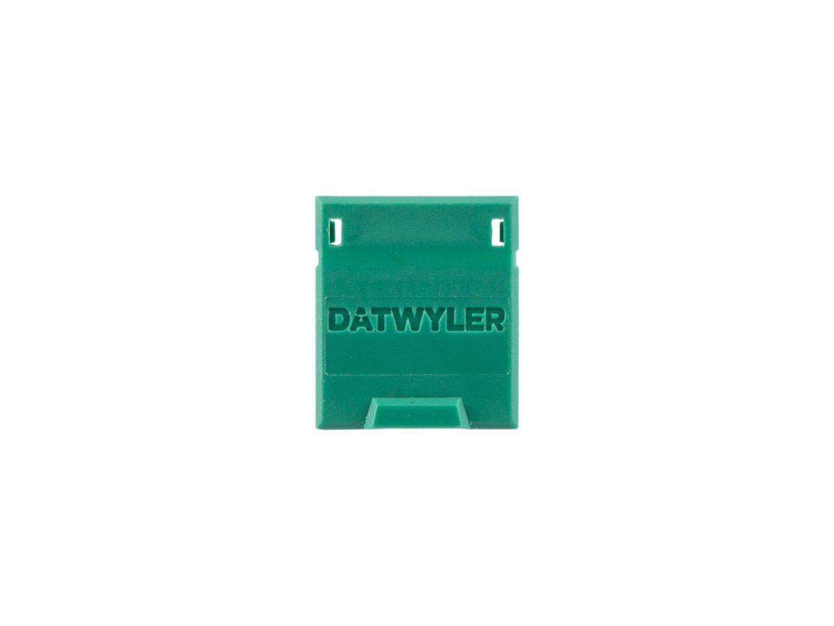 Staubschutzklappe Dätwyler für KST PLUS Kat.6A Keystone, grün