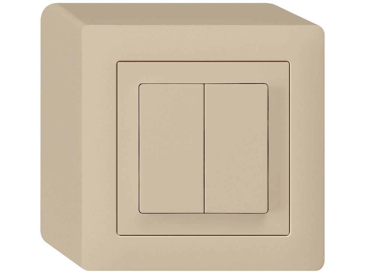 AP-Druckschalter kallysto 3/1L+AR/1 beige