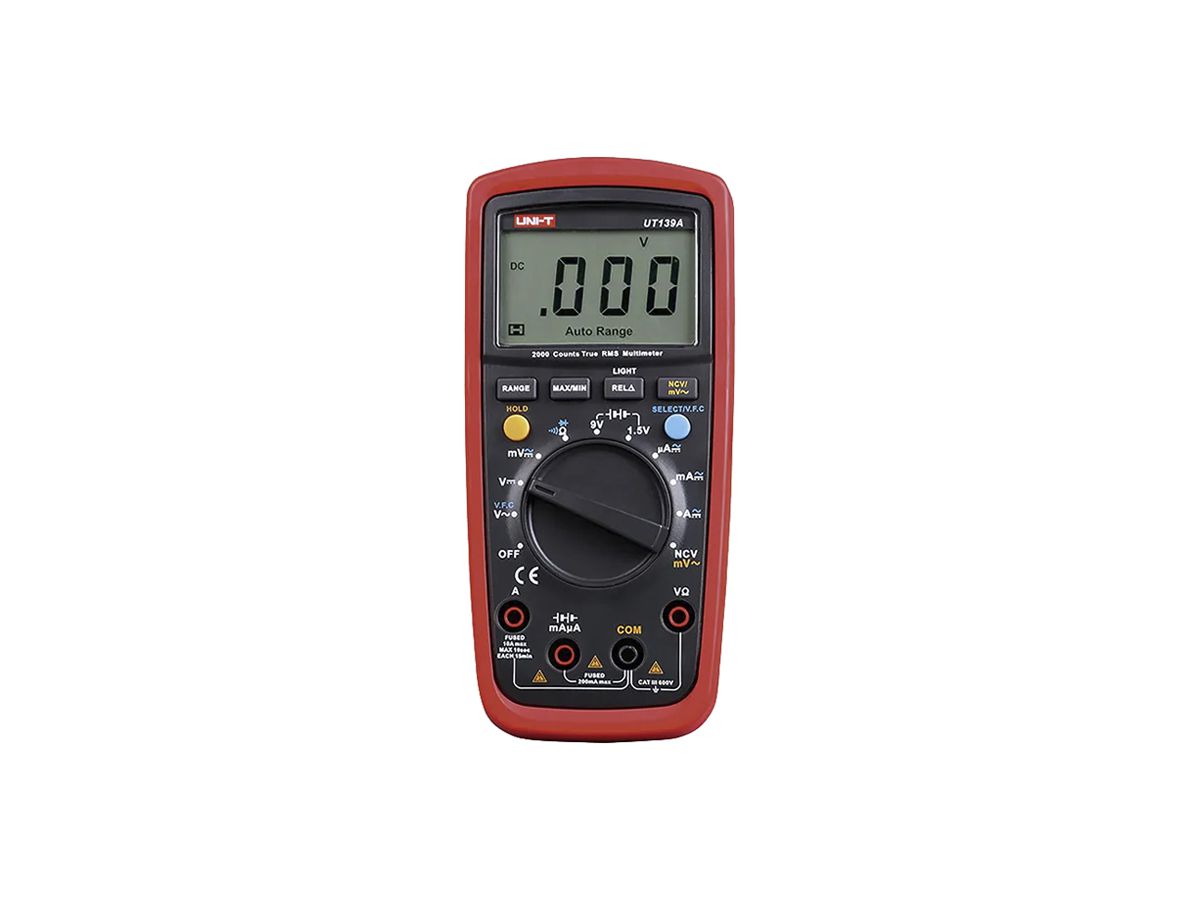 Multimeter UNI-TREND UT139A 600VUC 10A 20MOhm Temp.TC 9999µF 10kHz