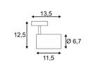 Decken-/Wandleuchte SLV ENOLA_B, GU10 50W IP20 weiss