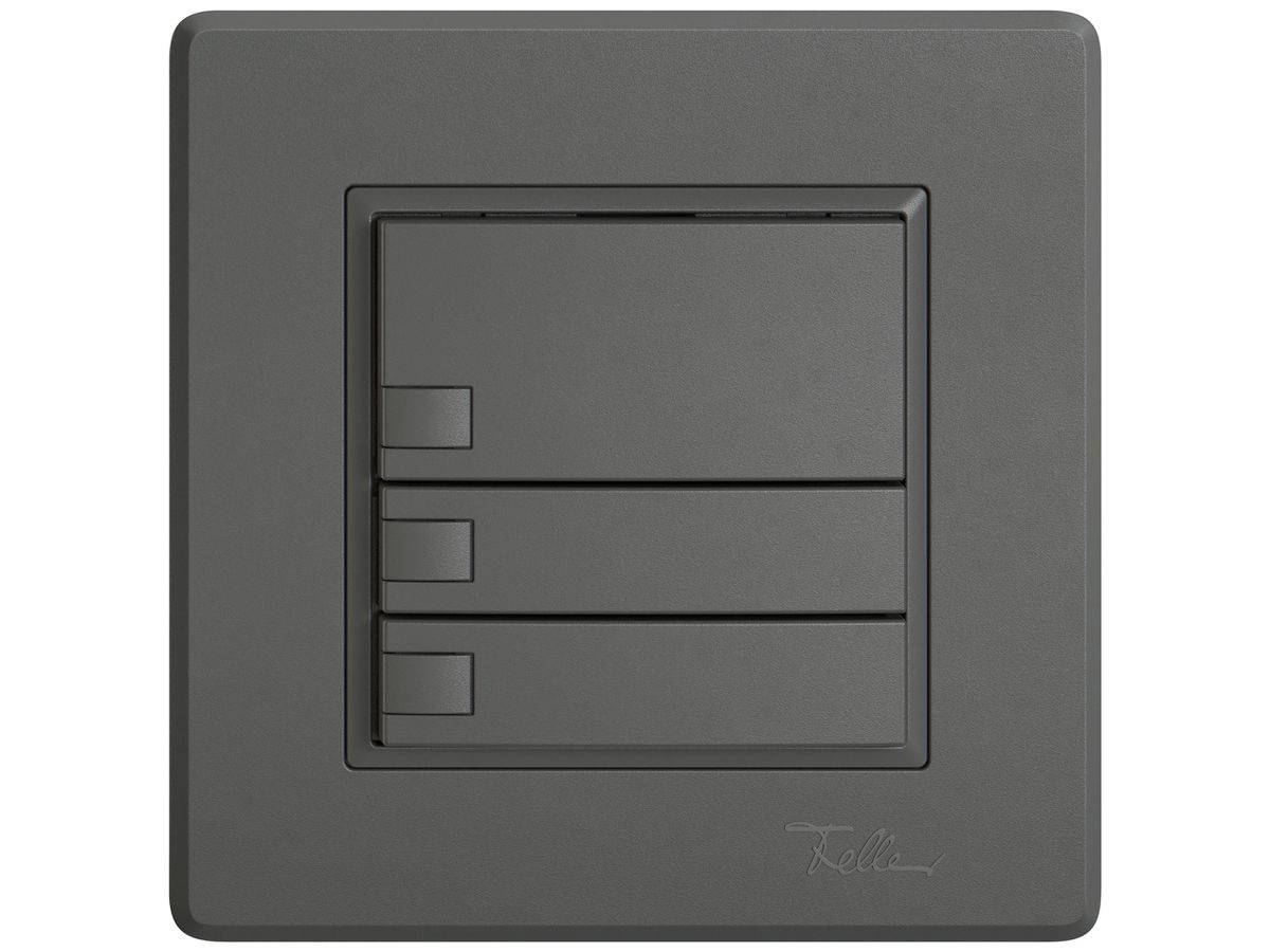 UP-KNX-Taster RGB EDIZIO.liv SNAPFIX® Temperaturfüh.o.LED 3×Taste 1-Tbed.dgu