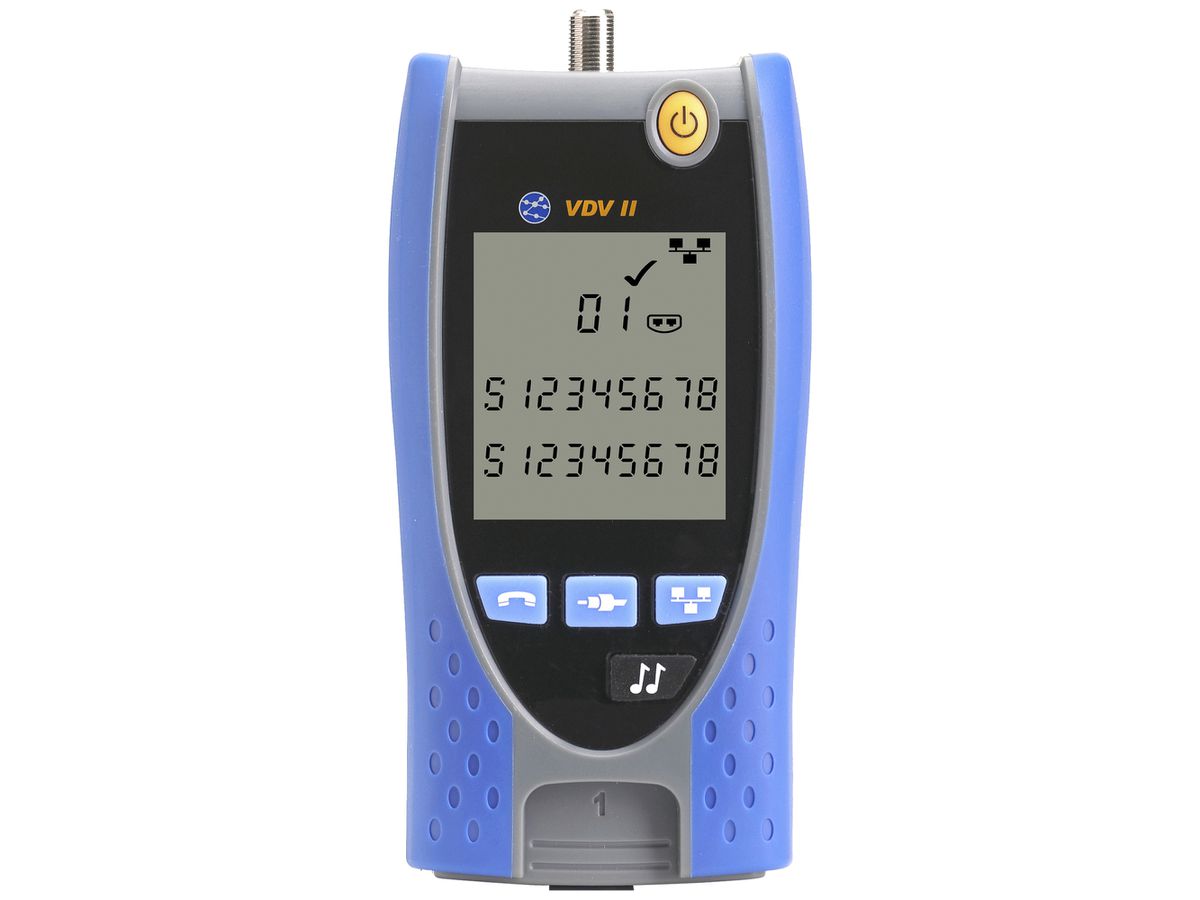 Multimedia-Kabeltester VDV II BT RJ11/RJ12/RJ45/F-Anschluss