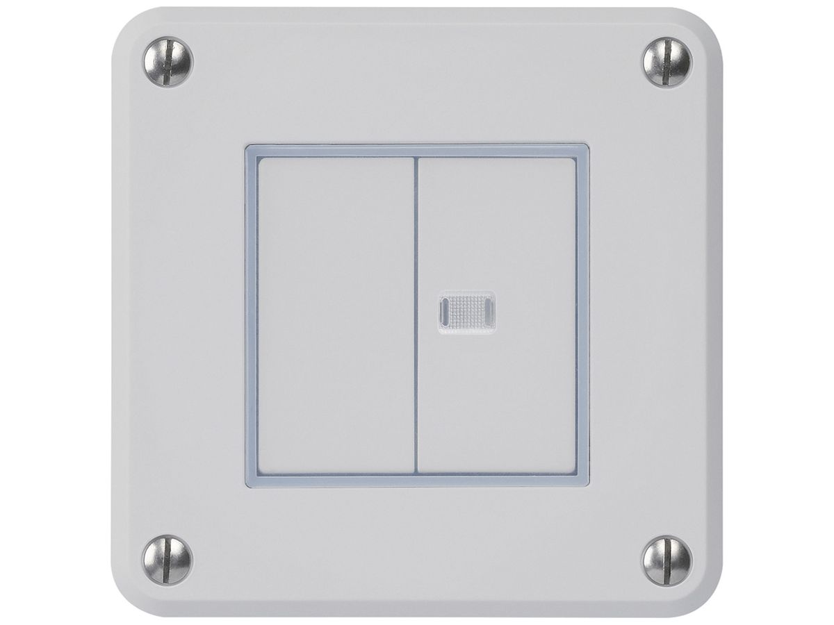 UP-Druckschalter robusto IP55 Schema 3+3 1×beleuchtet grau für Kombination