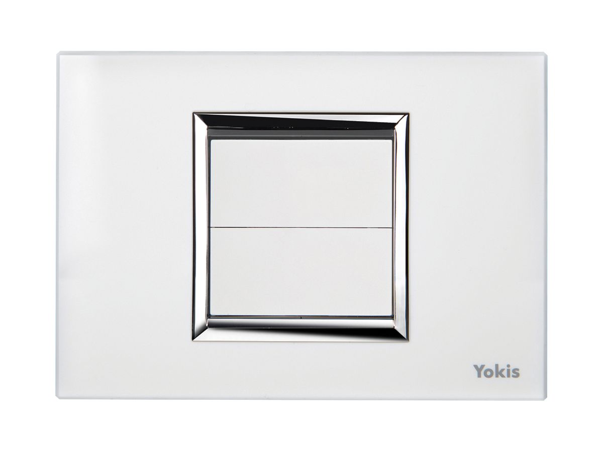 AP-RF-Wandsender Yokis TLM2T503, 2 Tasten weiss