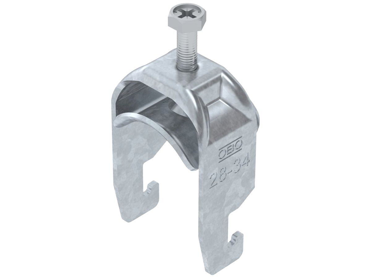 Schnellverleger BET 2056 U-Fuss Metall 28…34mm 1×Kabel Stahl tfZn