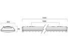 LED-Deckenleuchte Sylvania Sylmaster T8 G13 1×27W 2000lm 840 1550mm weiss