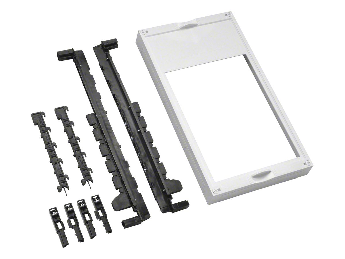 Baustein Hager univers N 450×250mm für 1 Trenner DIN2 auf Sammelschiene 40mm