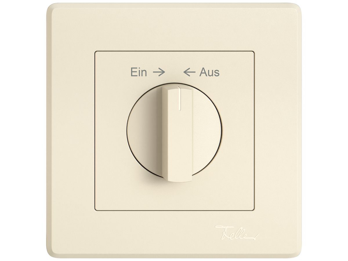 UP-Montageset EDIZIO.liv SNAPFIX® f.Drehschalter m.Griff Ein → ← Aus cr