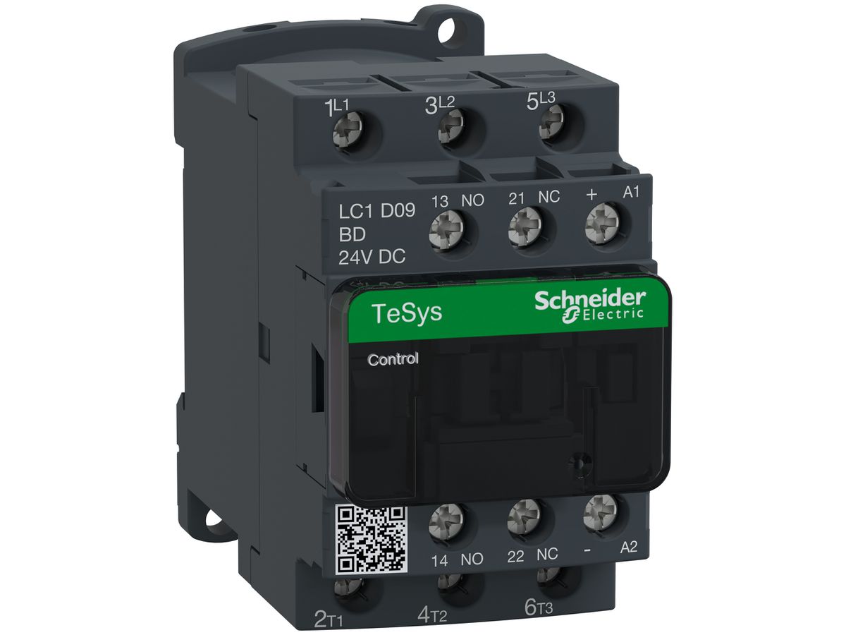 Schütz Schneider Electric LC1D09BD 24VDC 1S+1Ö 9A TeSys