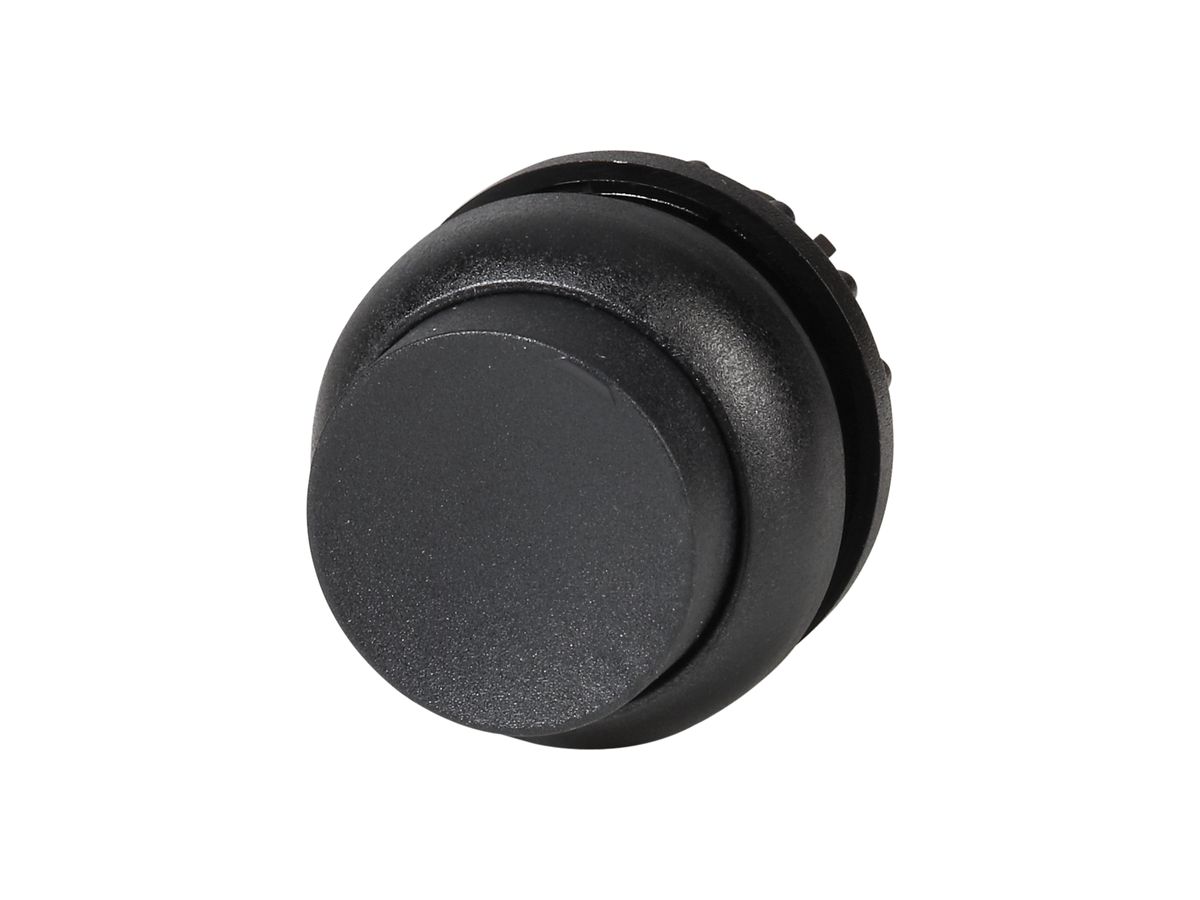 Drucktaste ETN RMQ hoch schwarz, tastend, Ring schwarz