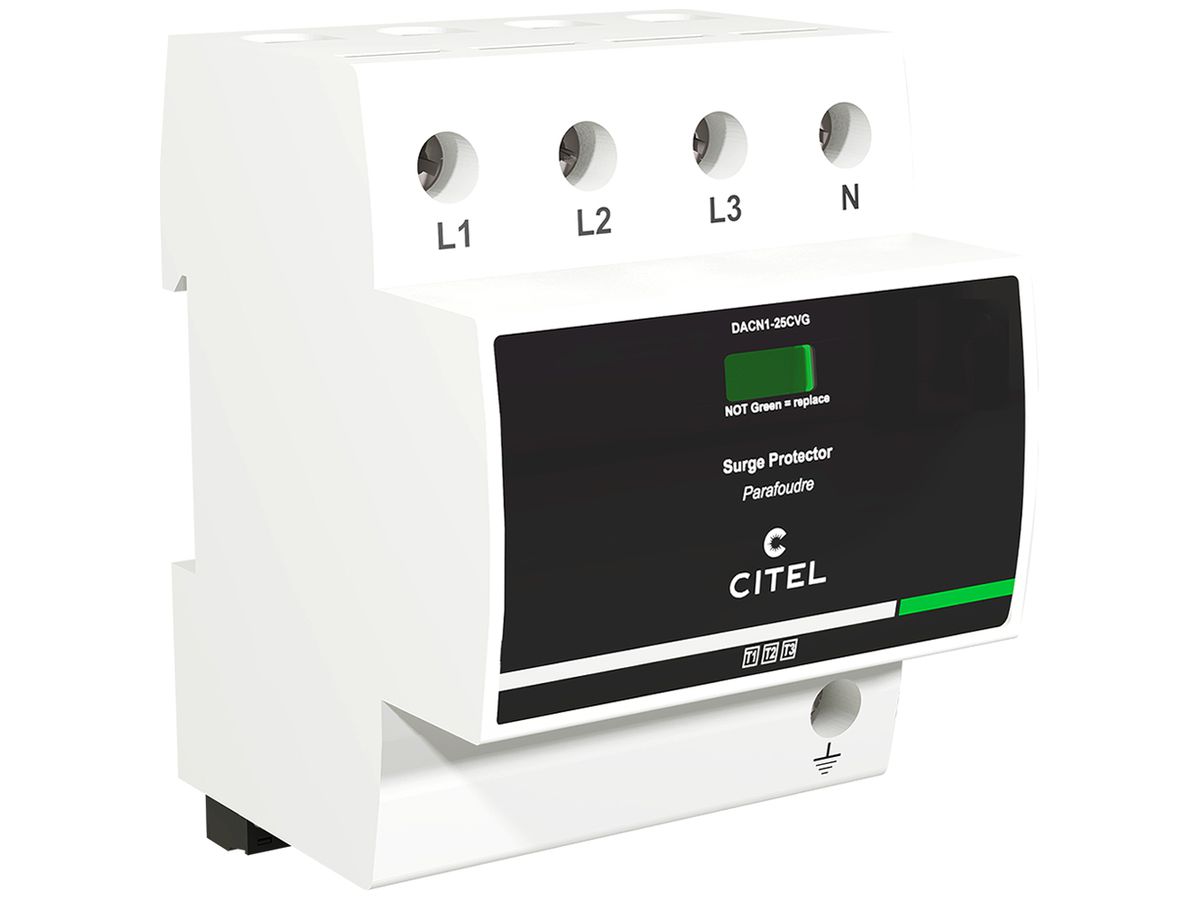 Blitzstromableiter  Citel DACN1-25CVGS Typ 1+2+3, 3-polig