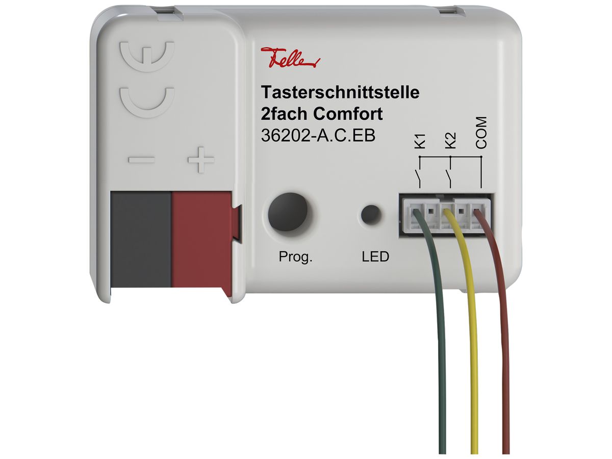 Tasterschnittstelle Feller Comfort KNX Secure 2× 44×29×16mm IP20