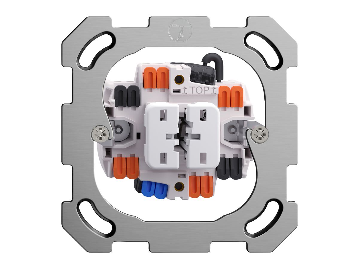 Einsatz Schalter FH für Licht +Ventilat 3+3/1L KS LED gelb