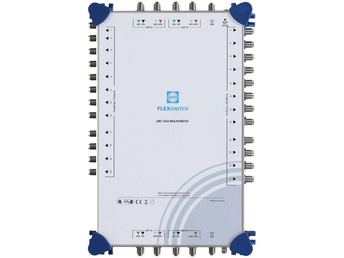 Multischalter WISI FLEXSWITCH 9/24, Kaskade, terrestrisch passiv