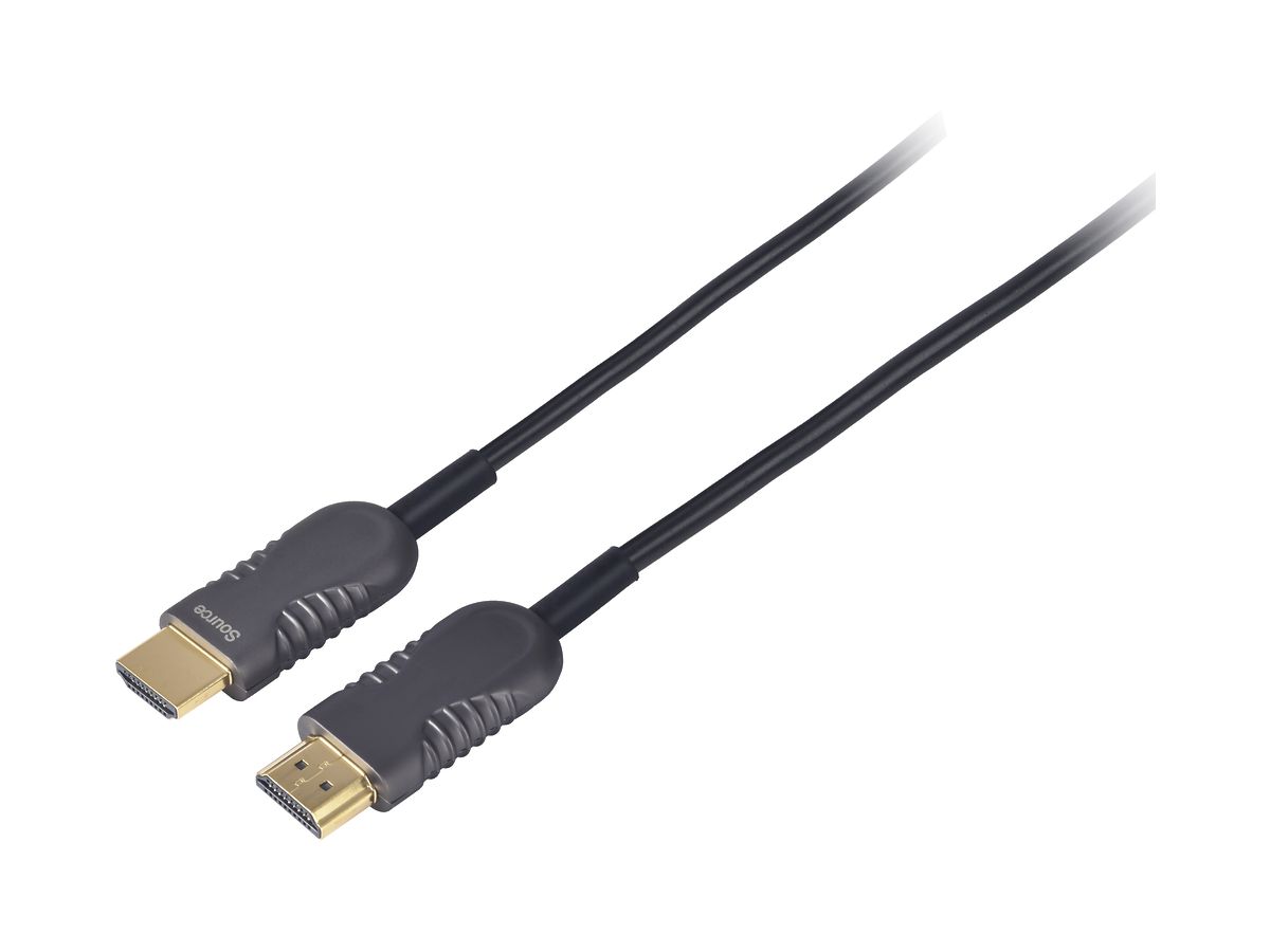 Optisches HDMI-Kabel CeCoNet, HDMI 2.0, HDMI ↔ HDMI, schwarz, 80m