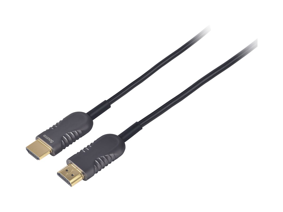 Optisches HDMI-Kabel CeCoNet, HDMI 2.0, HDMI ↔ HDMI, schwarz, 10m