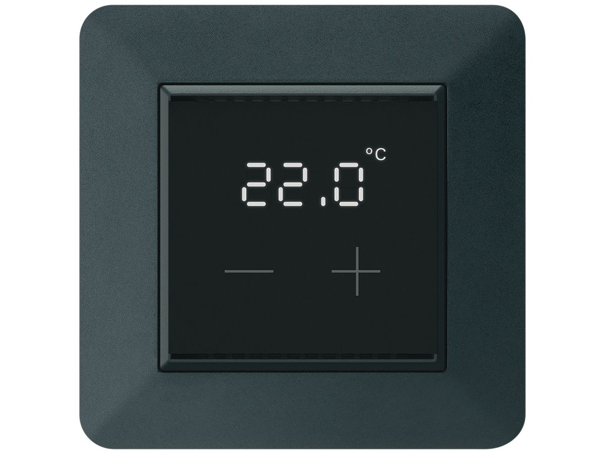 UP-Raumthermostat KNX KTR mit Display LED schwarz