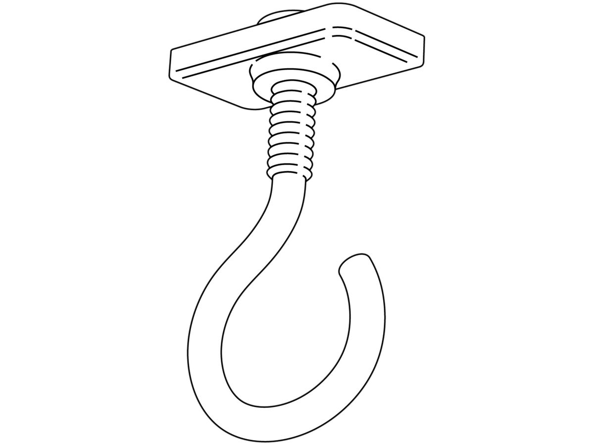 Haken für Lytespan 1 Schiene verschiebbar