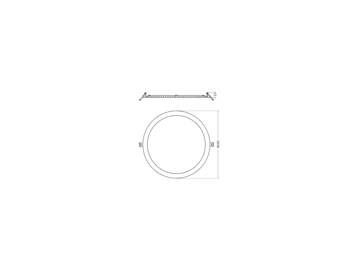 LED-Downlight LEDVANCE SLIM 25W 2500lm 830/840 IP44 DALI Ø292×23mm weiss