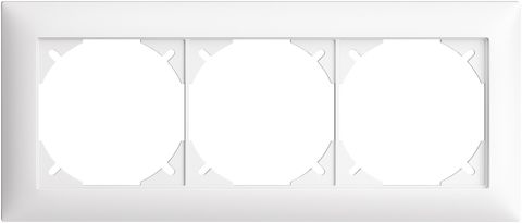 UP-Kopfzeile EDIZIOdue SNAPFIX® 1×3 horizontal 197×77mm weiss