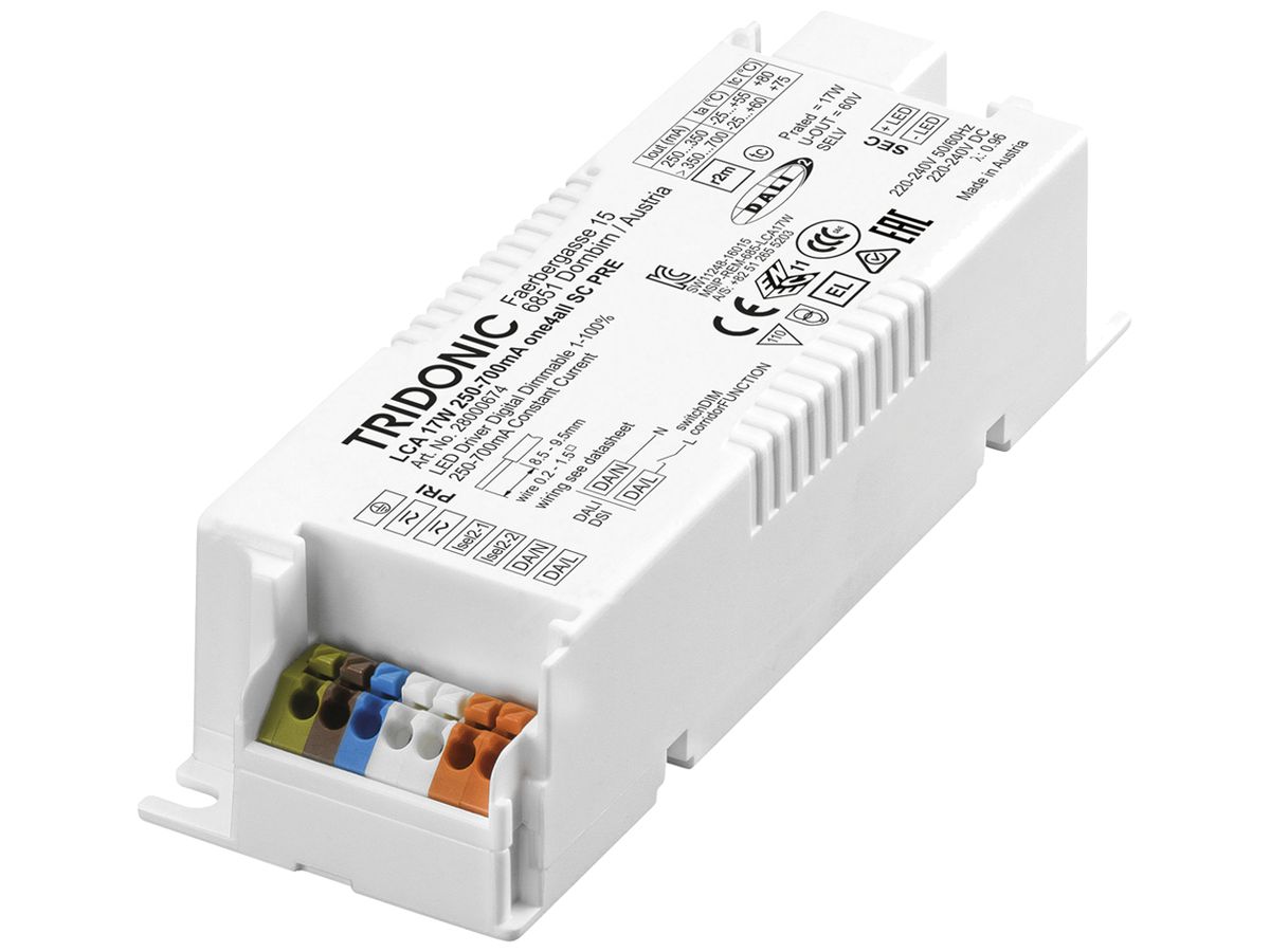 LED-Konverter Talexx LCA 17W 250…700mA one4all SC PRE