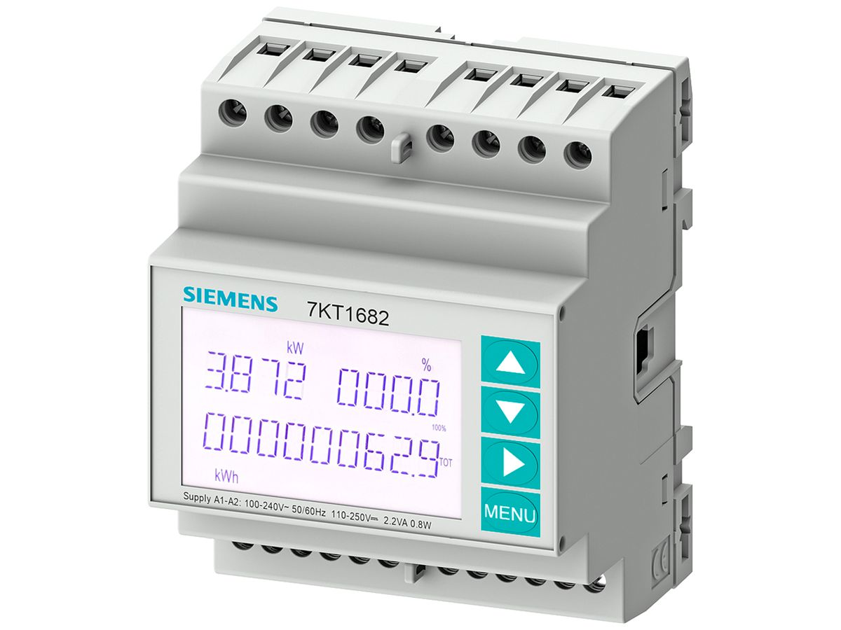 REG-Leistungsmessgerät Siemens SENTRON PAC1600 3×5A ModbusRTU