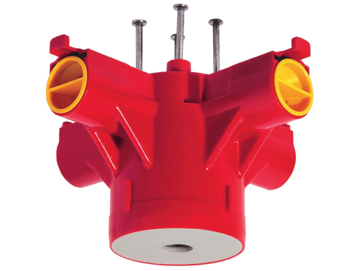 Lampendübel MT Crallo-Star Ø60×85mm ohne Montagering 4×M20/M25 rot