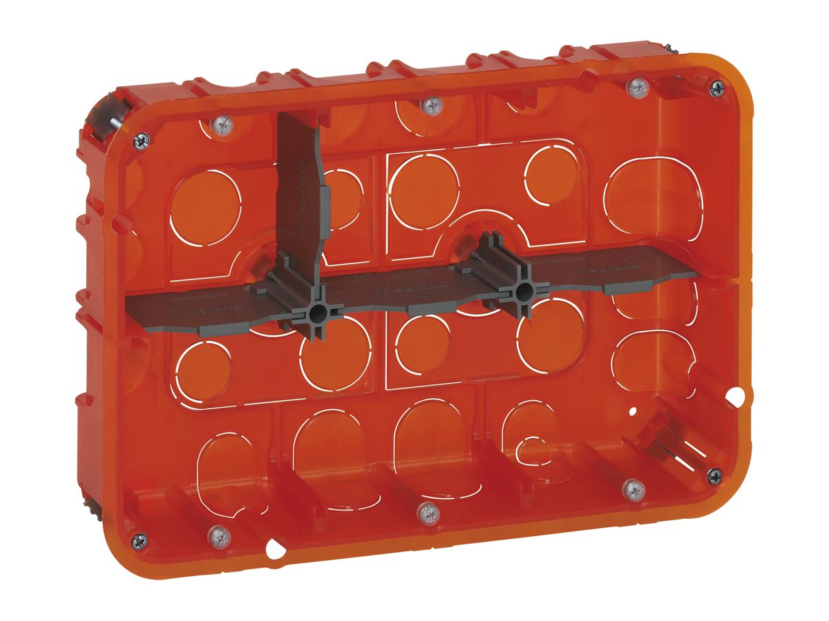 UP-Einlasskasten Legrand <M-M> orange 3×2 Module T=50mm Universal