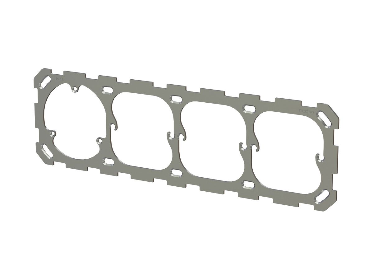 Befestigungsplatte MH priamos 1×4 für Dreifachsteckdose links