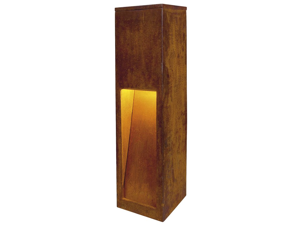 LED-Standleuchte SLV RUSTY 50 SLOT, 8.6W 430lm 3000K IP55 Eisen gerostet