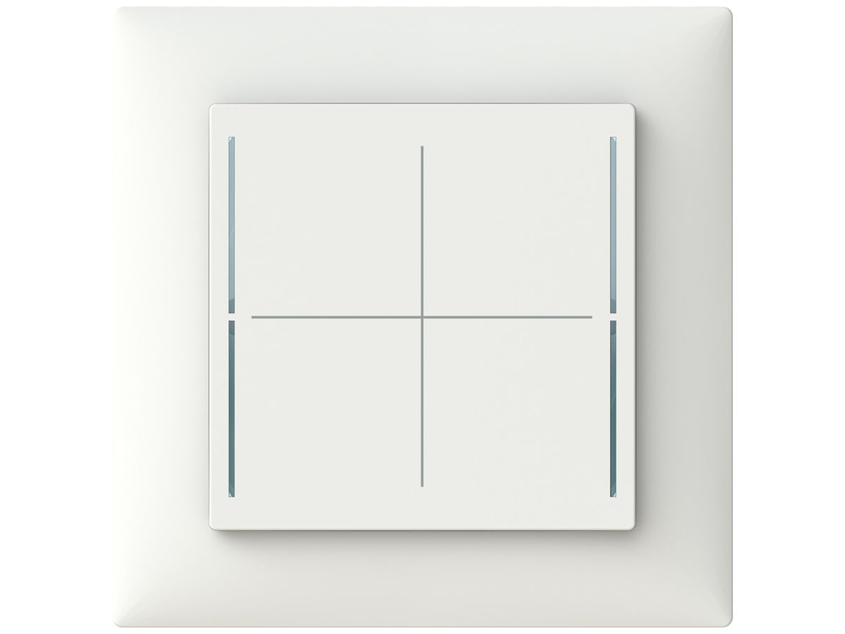 UP-Bedienelement ABB SIDUS touch B free@home mit BCU 1…4-fach weiss