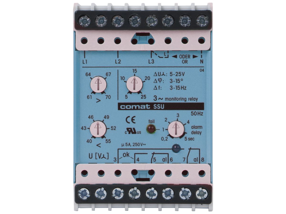 Spannungs- und Drehfeldüberwachung ComatReleco SSU34, 400VAC