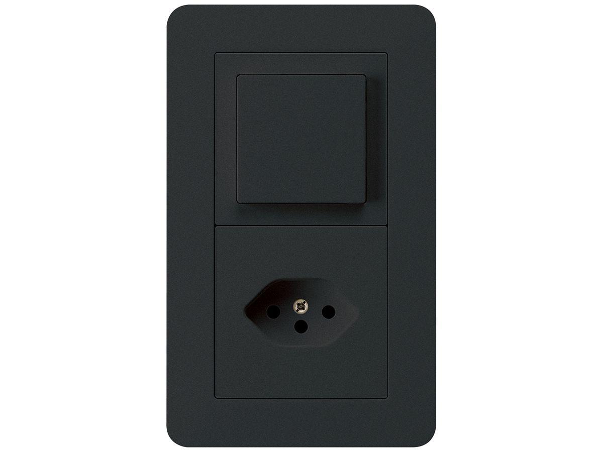 UP-Kombination kallysto.trend Gr.I-I vertikal Schalter S6+Typ 13 schwarz