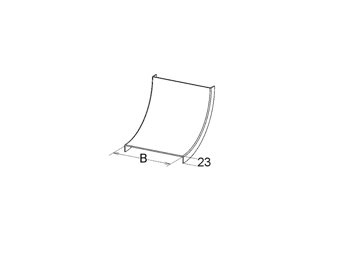 Deckel zu Innenbogen EBO 250×80mm