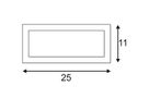 Wandleuchte SLV BOX-L, E27 18W IP44 rostfarben