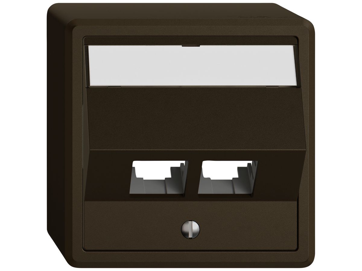 AP-Montageset EDIZIO.liv EASYNET S-One SNAPFIX® schräg 2×RJ45 br