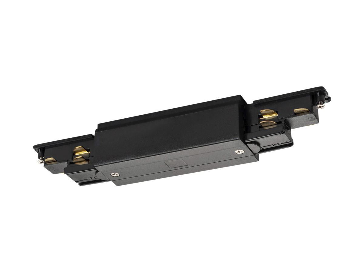 Längsverbinder/Einspeiser SLV für AP-Stromschiene S-TRACK DALI 3-phasig schwarz