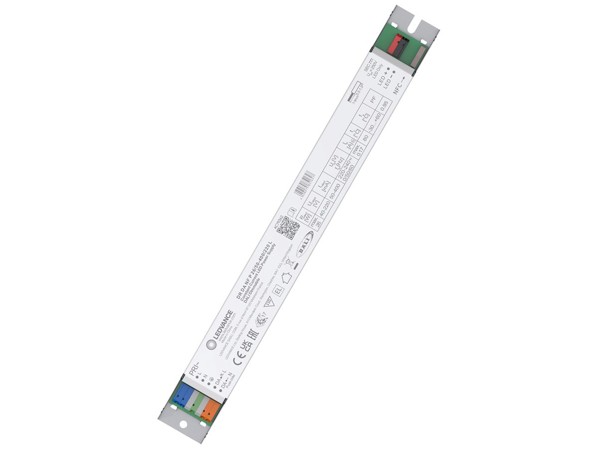 LED-Betriebsgerät LEDVANCE 26W OUT:40…220V 50…400mA DALI 280×30×21mm
