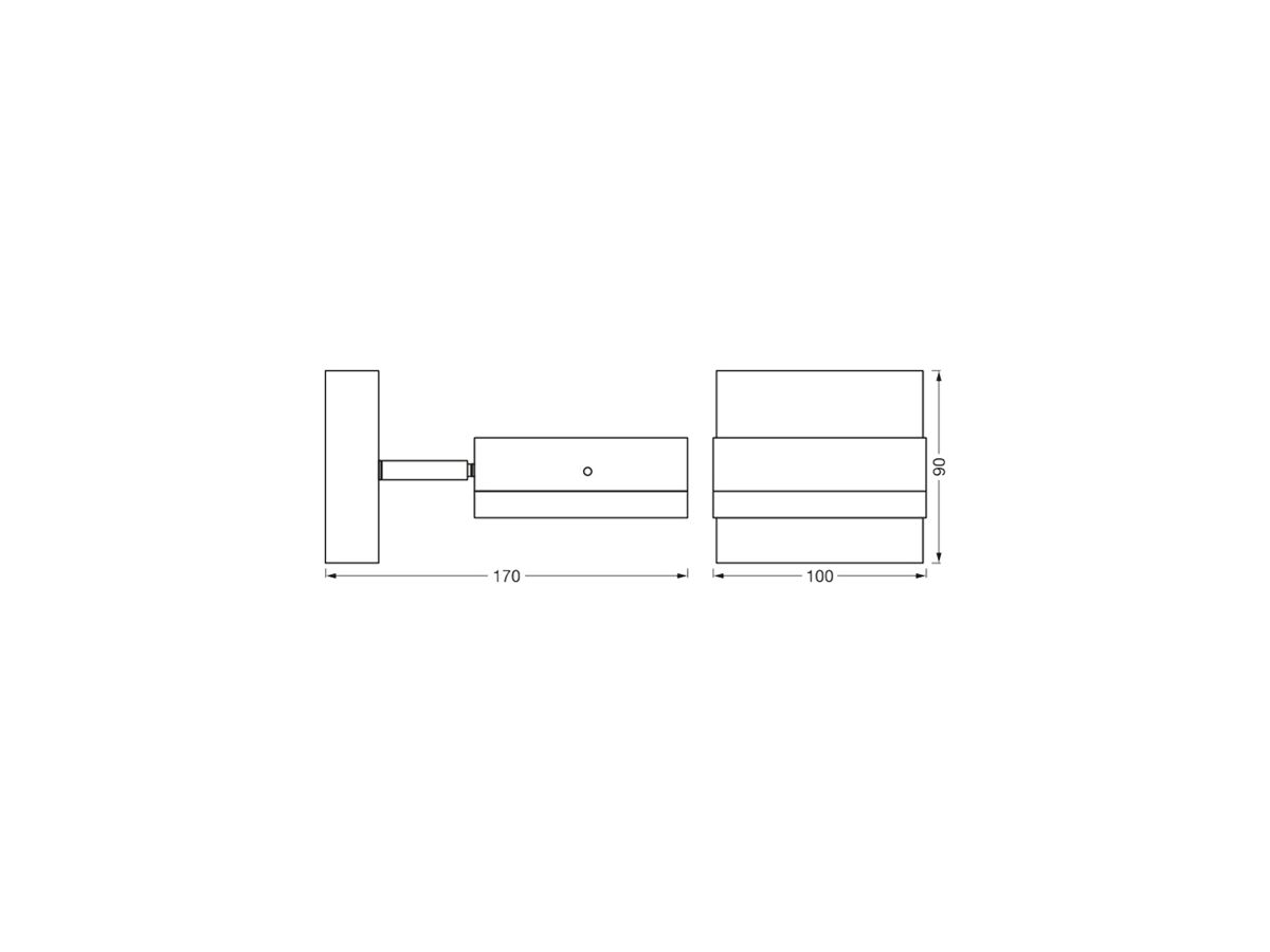 Wandleuchte LEDVANCE ENDURA Classic GX53 1×12W IP44 schwarz