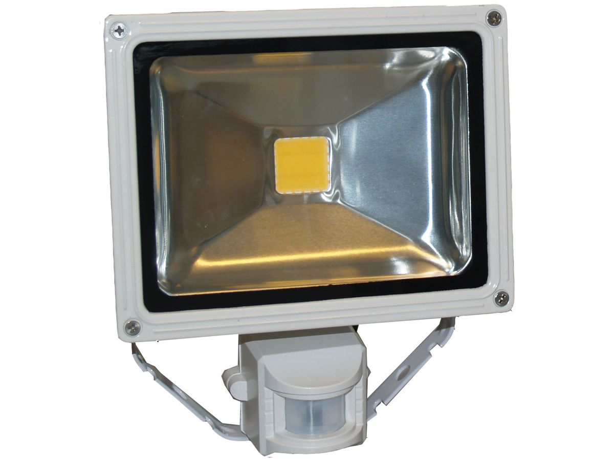 LED-Strahler 30W grau mit Bewegungsmelder