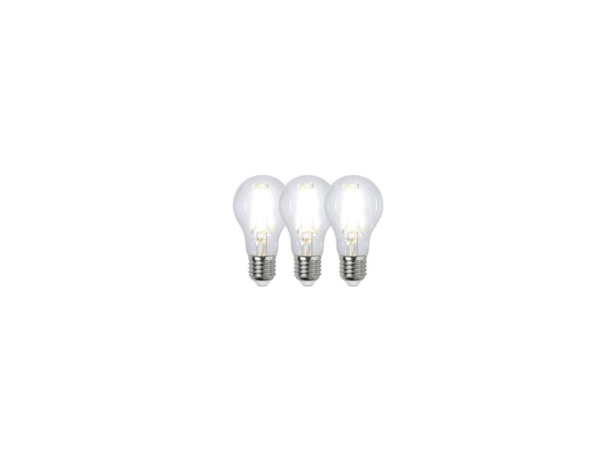 LED-Lampe E27 7W 806lm 4000K klar Ø60×105mm Trio Pack