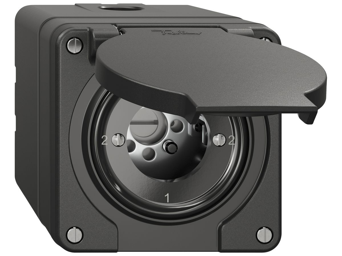 AP-Schlüsselschalter NEVO SNAPFIX® Wechselschalter 16A 400V 2-1-2-1 sz